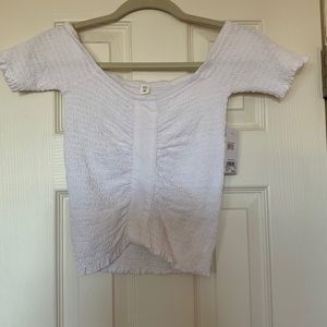 Off the shoulder top.